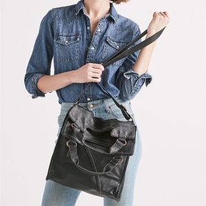 Lucky Brand | Large Foldover Tote Bag, Black